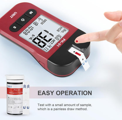 PH-01A hemoglobin meter with compatible test strip